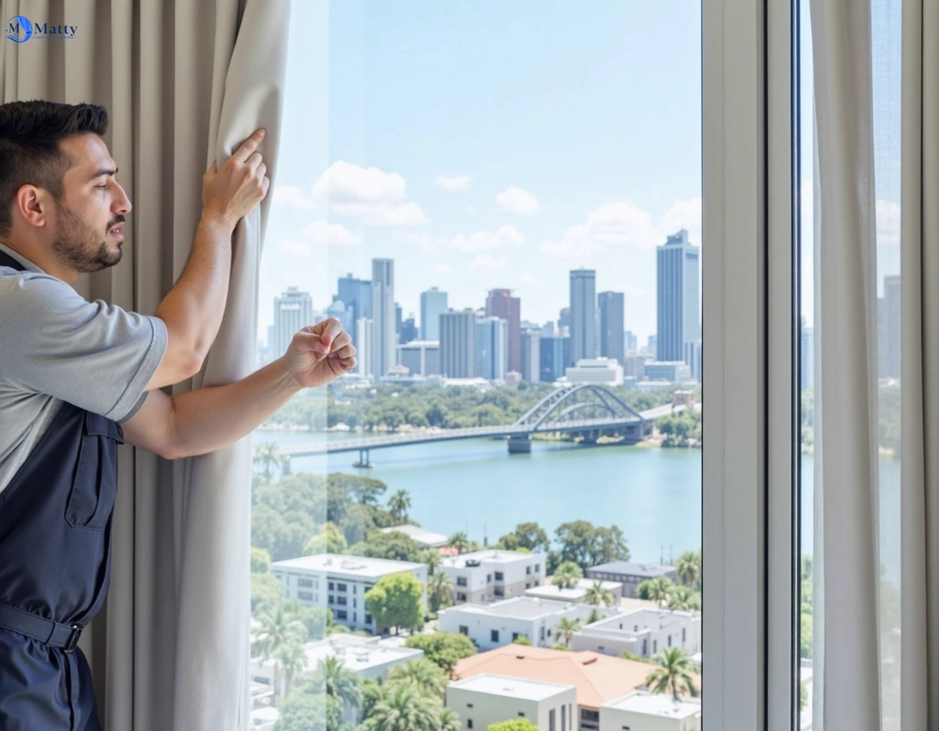 Professional curtain steam cleaning service terrey-hills-nsw QLD by Matty Curtain Cleaning